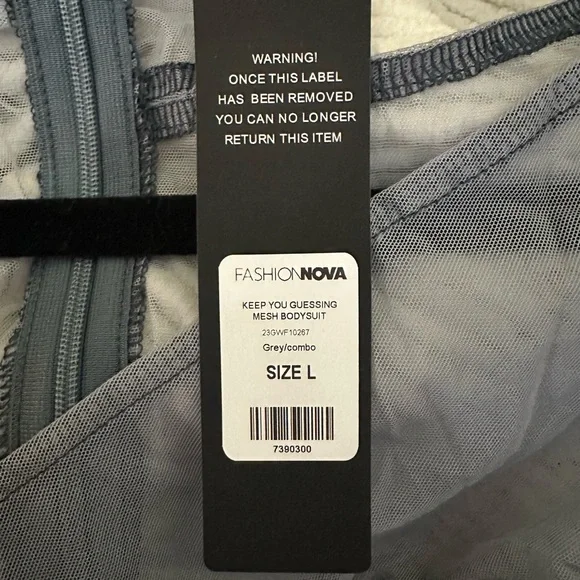 Keep You Guessing Mesh Bodysuit - Picture 2 of 2